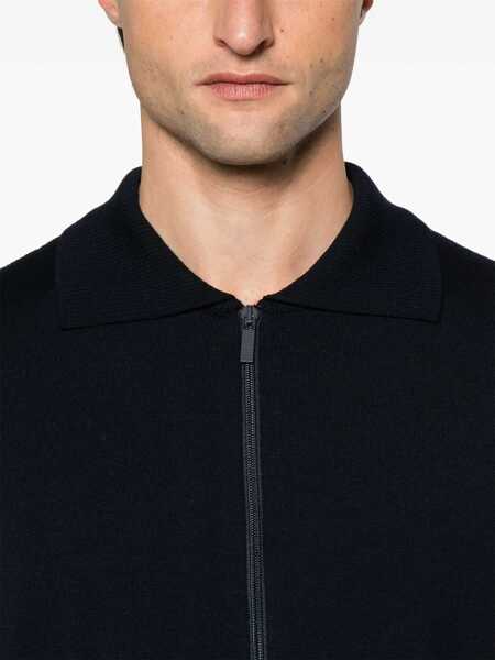 Cardigane Thom Browne Double Face Full Zip Up Cardigan In Meri NAVY Barbati (BM 18525523) 5