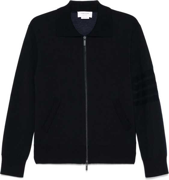 Cardigane Thom Browne Double Face Full Zip Up Cardigan In Meri NAVY Barbati (BM 18525523) 1