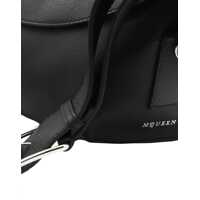 Genti de umar Alexander McQueen Dama - Genti de umar Alexander McQueen T-Bar Sling Shoulder Bag BLACK/SILVER Femei (BM 18525571) - B-mall.ro
