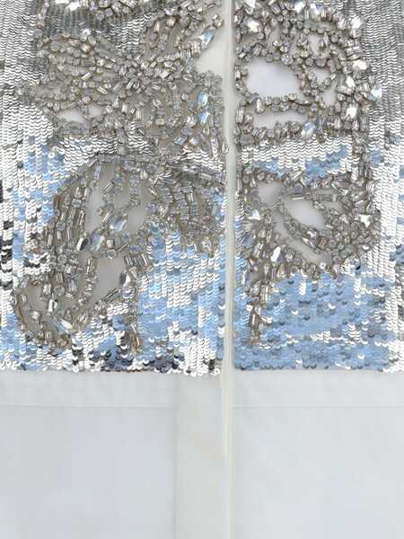 Camasi casual Alexander McQueen Crystal embroidered Shirt OPTICAL WHITE Femei (BM 18525586) 4