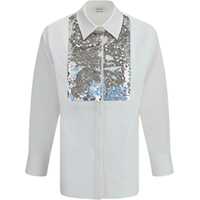 Camasi casual Crystal embroidered Shirt Femei