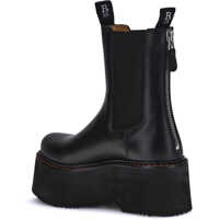 Bocanci casual Dama - Bocanci casual R13 Platform Chelsea Ankle Boot BLACK Femei (BM 18525778) - B-mall.ro