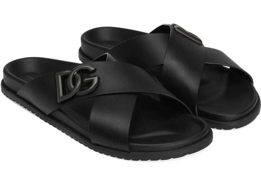 Sandale Dolce & Gabbana Calfskin Sandal BLACK Barbati (BM 18525820) 2