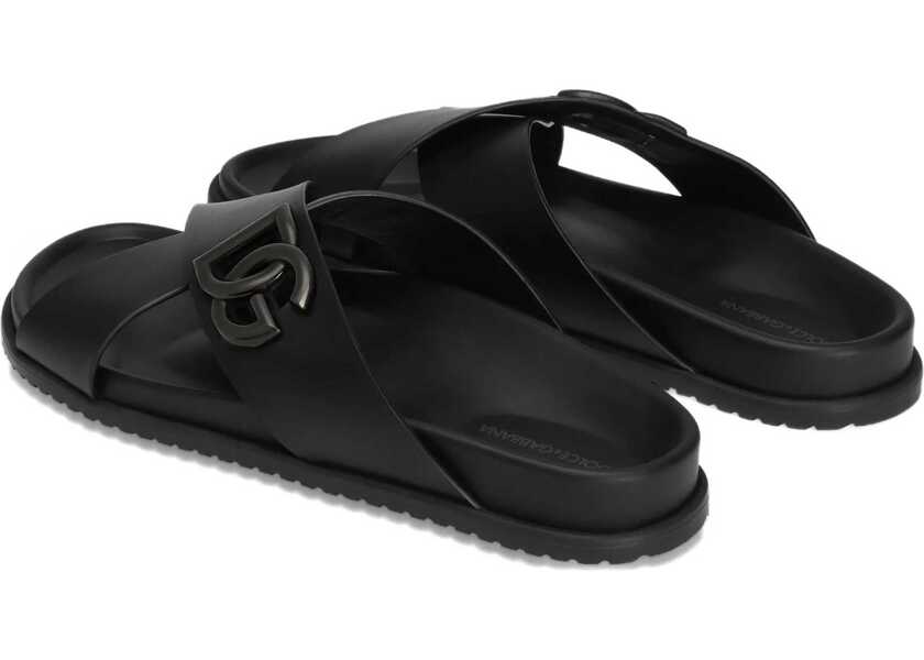 Sandale Dolce & Gabbana Calfskin Sandal BLACK Barbati (BM 18525820) 3