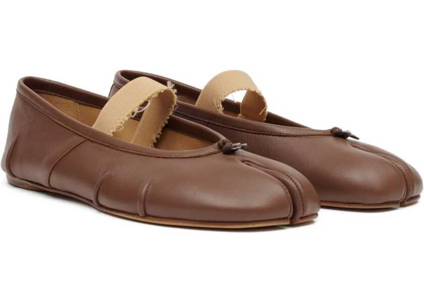 Balerini Maison Margiela Tabi Ballerina With Elastic Band BROWN Femei (BM 18525823) 2