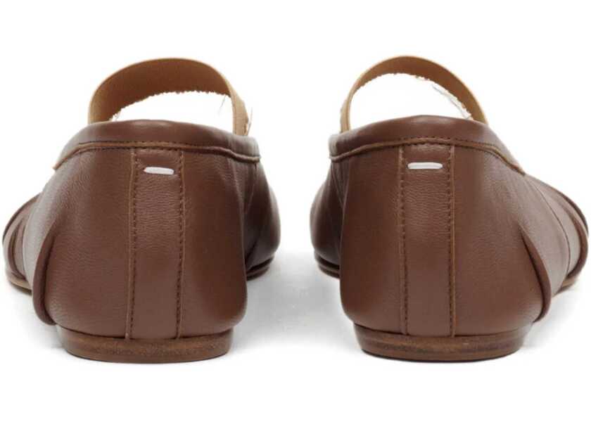 Balerini Maison Margiela Tabi Ballerina With Elastic Band BROWN Femei (BM 18525823) 3