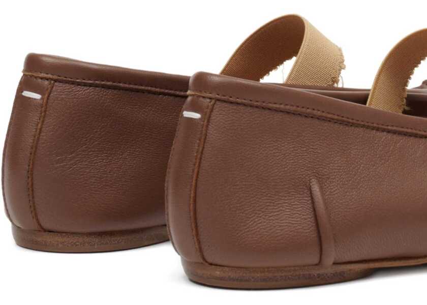 Balerini Maison Margiela Tabi Ballerina With Elastic Band BROWN Femei (BM 18525823) 4