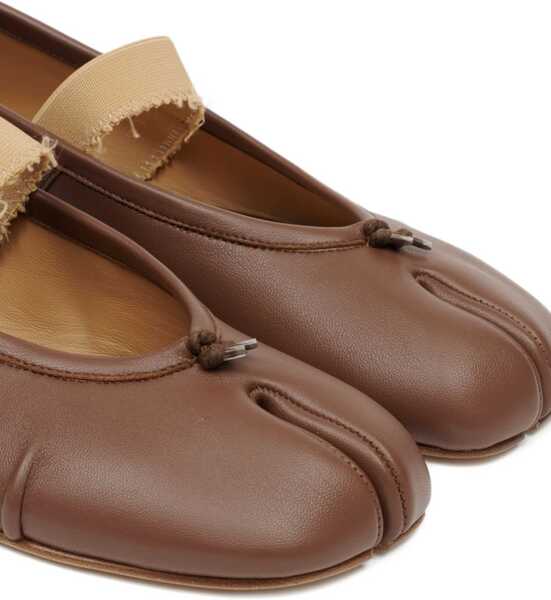 Balerini Maison Margiela Tabi Ballerina With Elastic Band BROWN Femei (BM 18525823) 5