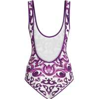 Costume de baie intregi Dama - Costume de baie intregi Dolce & Gabbana Majolica Print One Piece Swimsuit PURPLE Femei (BM 18525856) - B-mall.ro