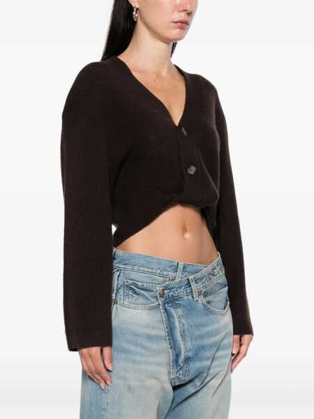 Cardigane R13 Cashmere draped Cardigan OATMEAL Femei (BM 18525892) 3