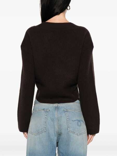 Cardigane R13 Cashmere draped Cardigan OATMEAL Femei (BM 18525892) 4