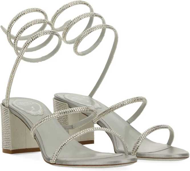 Sandale Rene Caovilla Cleo Sandal With Crystals SILVER Femei (BM 18525913) 2