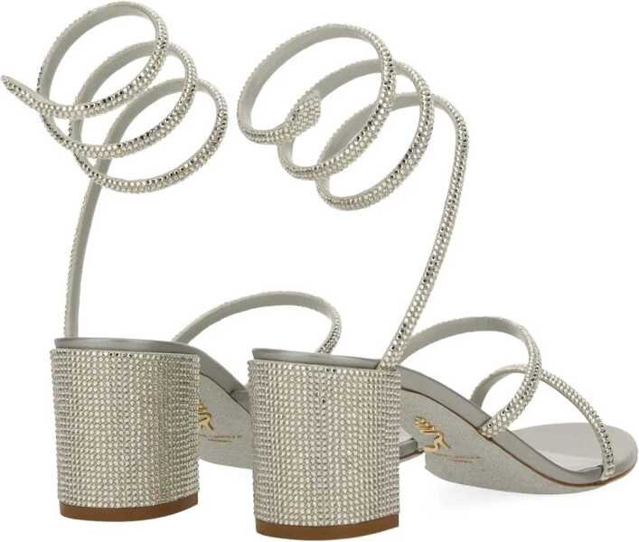 Sandale Rene Caovilla Cleo Sandal With Crystals SILVER Femei (BM 18525913) 3