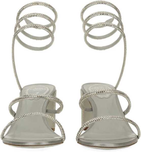 Sandale Rene Caovilla Cleo Sandal With Crystals SILVER Femei (BM 18525913) 4