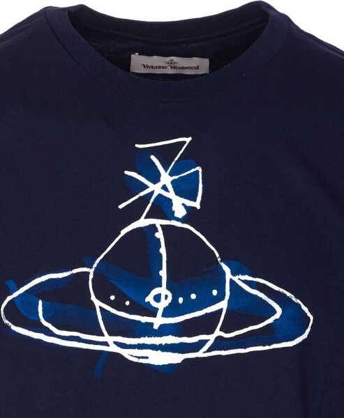 Tricouri Vivienne Westwood Orb Print T-Shirt BLUE Barbati (BM 18525916) 4