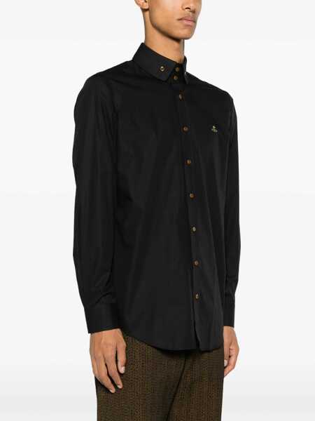Camasi casual Vivienne Westwood Shirt Krall BLACK Barbati (BM 18525919) 3