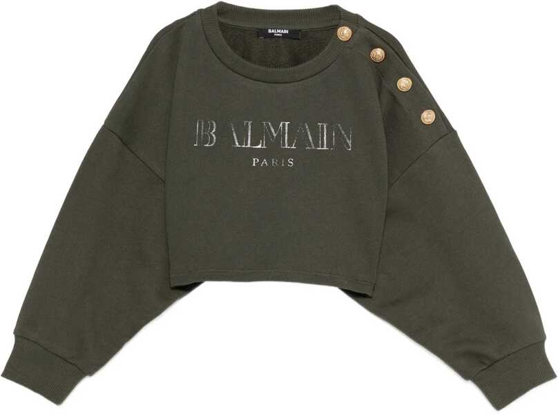 Hanorace Balmain Sweatshirt GREEN Fete (BM 18525922) 1