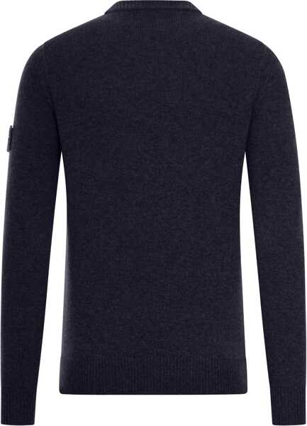 Pulovere casual Stone Island Wool Jersey. BLUE Barbati (BM 18525985) 2