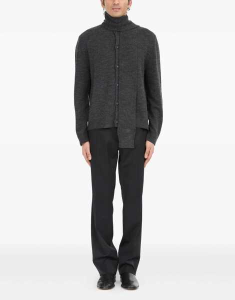 Cardigane MM6 Maison Margiela Wool Cardigan GREY Barbati (BM 18525988) 2
