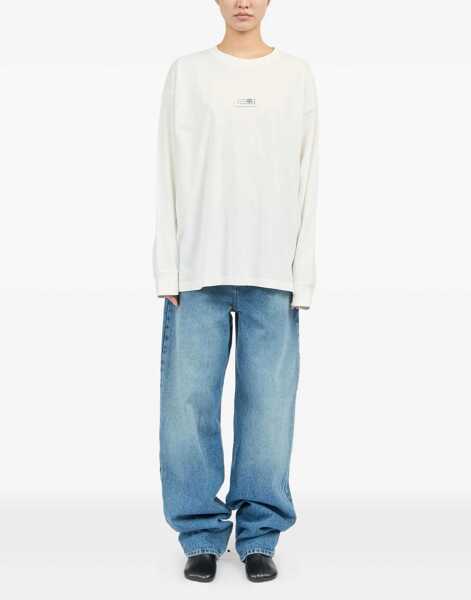 Tricouri MM6 Maison Margiela Long-Sleeved T-Shirt WHITE Barbati (BM 18526012) 2