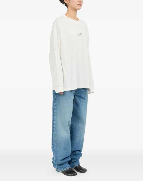 Tricouri MM6 Maison Margiela Long-Sleeved T-Shirt WHITE Barbati (BM 18526012) 3