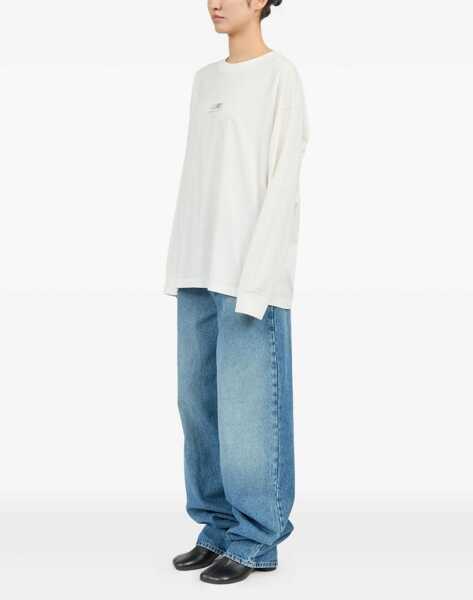 Tricouri MM6 Maison Margiela Long-Sleeved T-Shirt WHITE Barbati (BM 18526012) 4