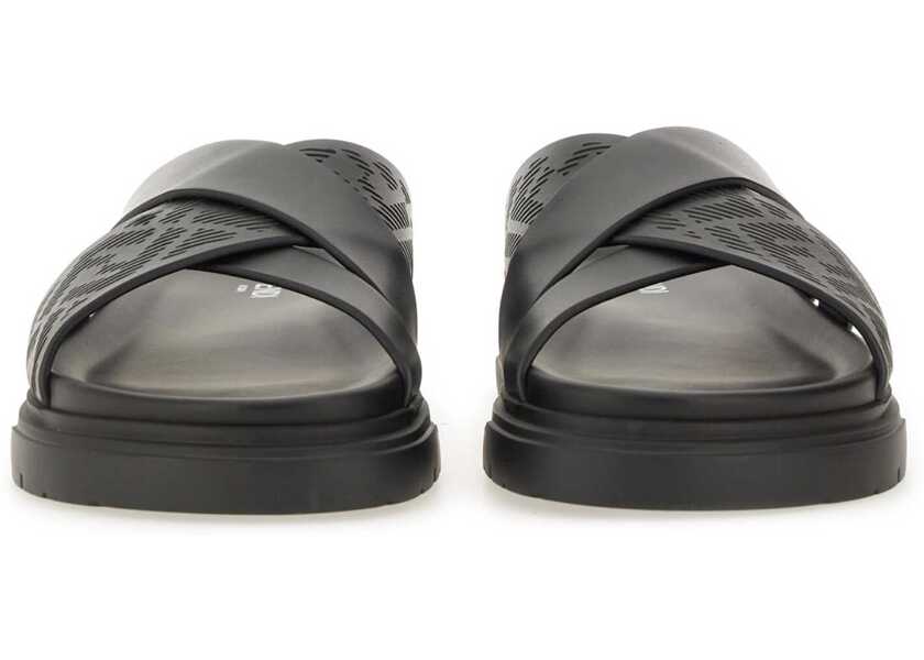 Sandale Fendi Slide Sandal BLACK Barbati (BM 18526051) 4