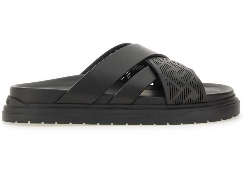 Sandale Fendi Slide Sandal BLACK Barbati (BM 18526051) 1