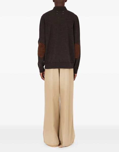 Tricouri Polo Maison Margiela Wool Polo. BROWN Barbati (BM 18526066) 3