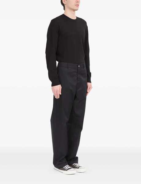 Pantaloni casual MM6 Maison Margiela Cotton Pants BLACK Barbati (BM 18526078) 3