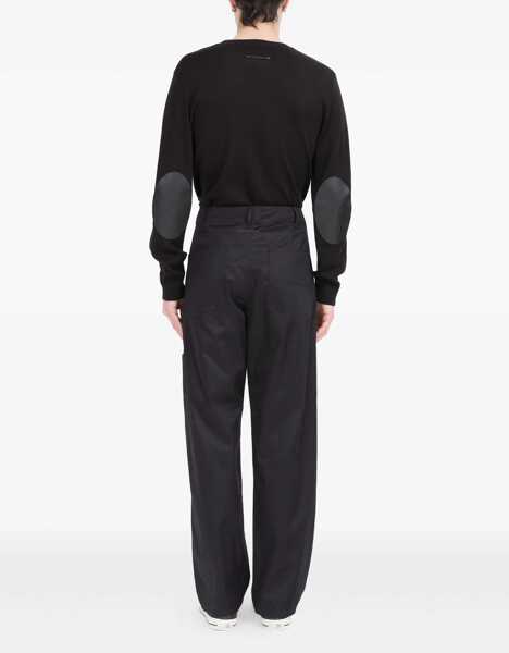 Pantaloni casual MM6 Maison Margiela Cotton Pants BLACK Barbati (BM 18526078) 4