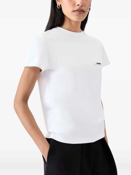 Tricouri JACQUEMUS Logoed T-Shirt WHITE Femei (BM 18526354) 2