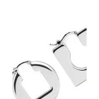 Accesorii JACQUEMUS Dama - Cercei JACQUEMUS Jacquemus Les Boucles Rond Carr Earrings SILVER Femei (BM 18527082) - B-mall.ro