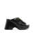 Alexander Wang Alexander Wang Float Criss-Cross Wedge Sandal Shoes 001 BLACK