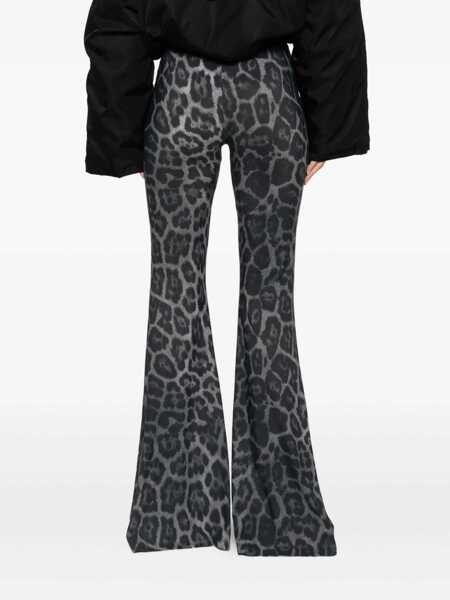 Pantaloni casual Stella McCartney Stella McCartney Leopard Print Flared Jeans GREY Femei (BM 18527631) 4