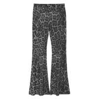 Pantaloni casual Stella McCartney Stella McCartney Leopard Print Flared Jeans