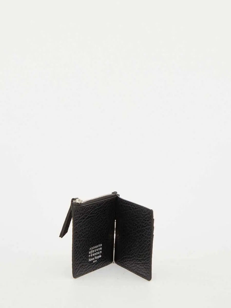 Portofele Maison Margiela Black Leather Wallet Black Barbati (BM 18527700) 4