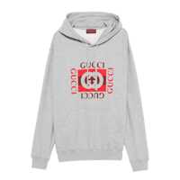 Bluze de trening Gucci Logo Cotton Hoodie Barbati