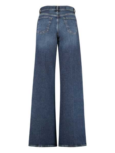 Blugi 7 For All Mankind 7 For All Mankind Lotta Wide-Leg Jeans Navy Femei (BM 18527850) 2