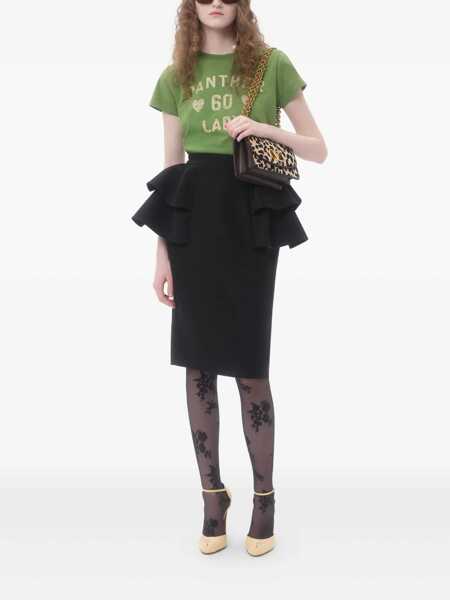 Fuste Valentino Garavani Valentino Garavani Wool And Silk Midi Skirt Black Femei (BM 18528429) 2