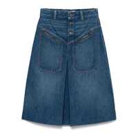 Fuste Chloé Denim Midi Skirt Femei