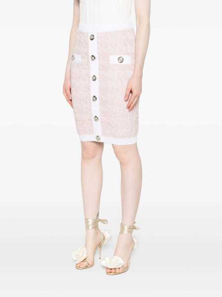 Fuste Balmain Balmain Tweed Skirt PINK Femei (BM 18528888) 3