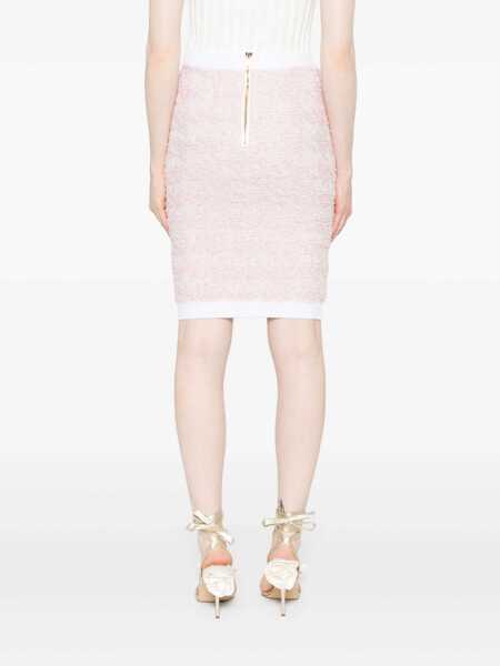 Fuste Balmain Balmain Tweed Skirt PINK Femei (BM 18528888) 4