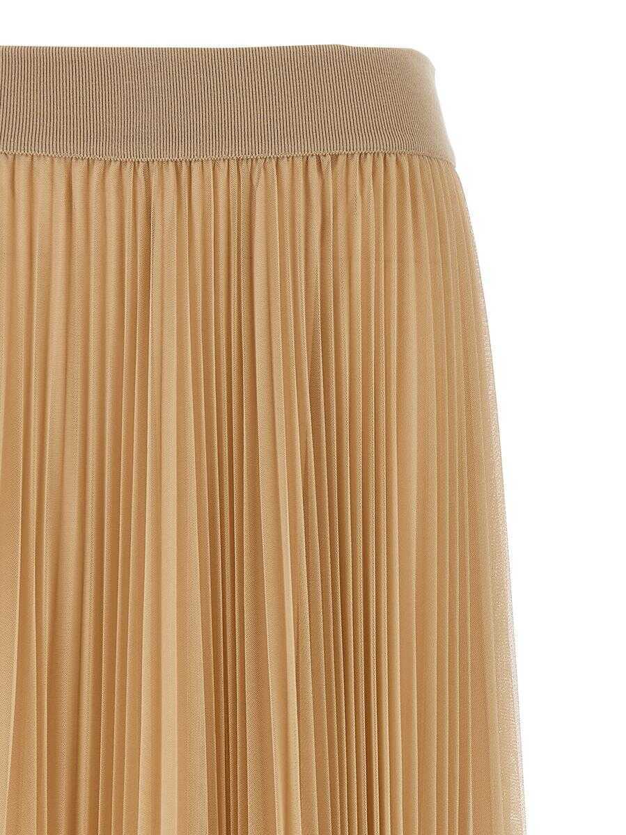 Fuste Fabiana Filippi Fabiana Filippi Pleated Skirt Beige Femei (BM 18529059) 3