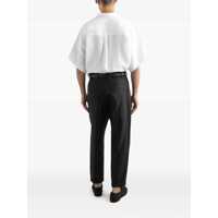 Imbracaminte Dolce & Gabbana pentru Barbati pagina 2 - Pantaloni Dolce & Gabbana Black Pants With Turn-Up Hem In Linen Man Black Barbati (BM 18529116) - B-mall.ro