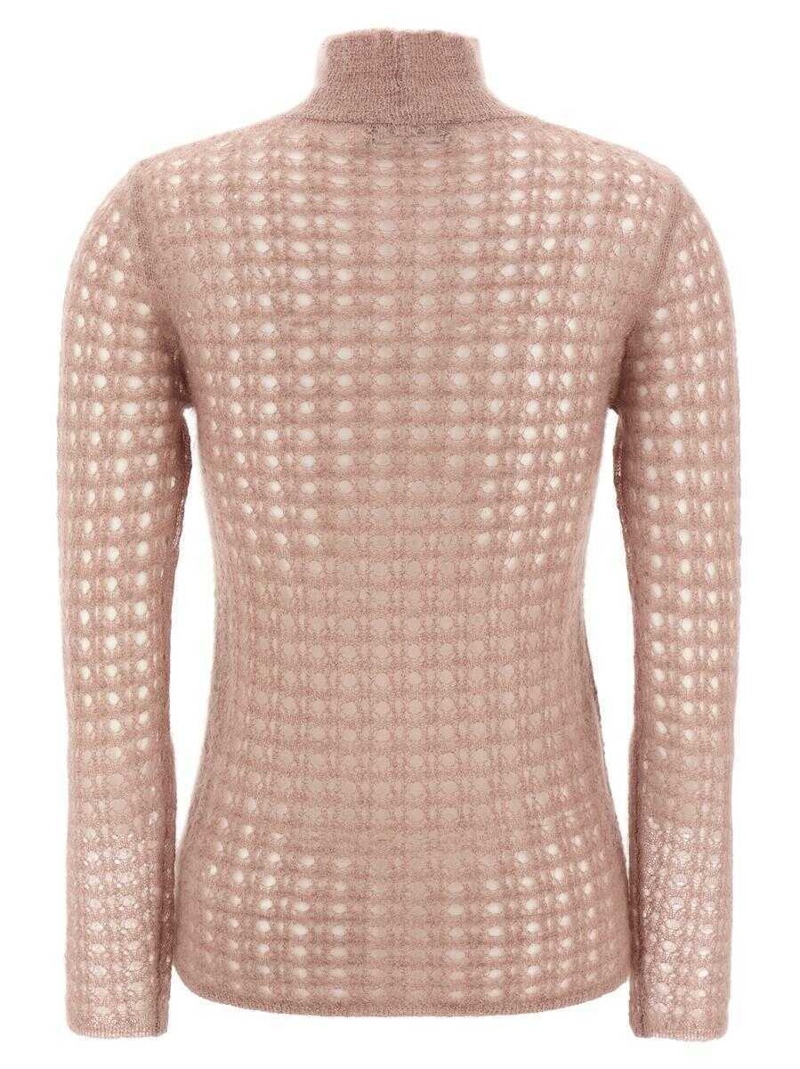 Pulovere Fabiana Filippi Fabiana Filippi Crochet Sweater PINK Femei (BM 18529719) 2