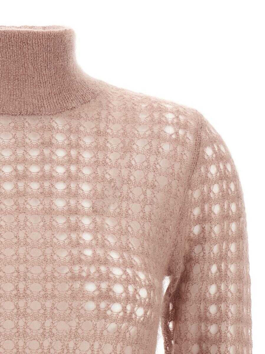 Pulovere Fabiana Filippi Fabiana Filippi Crochet Sweater PINK Femei (BM 18529719) 3