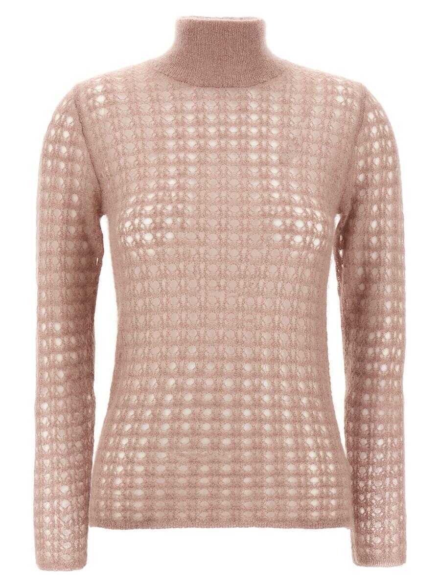 Pulovere Fabiana Filippi Fabiana Filippi Crochet Sweater PINK Femei (BM 18529719) 1
