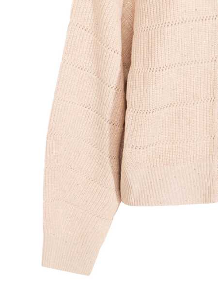 Cardigane Brunello Cucinelli Brunello Cucinelli Rustic Dazzling Net Cardigan Beige Femei (BM 18529800) 4