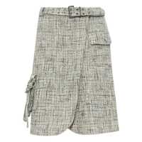 Fuste Ganni Tweed Midi Skirt Femei
